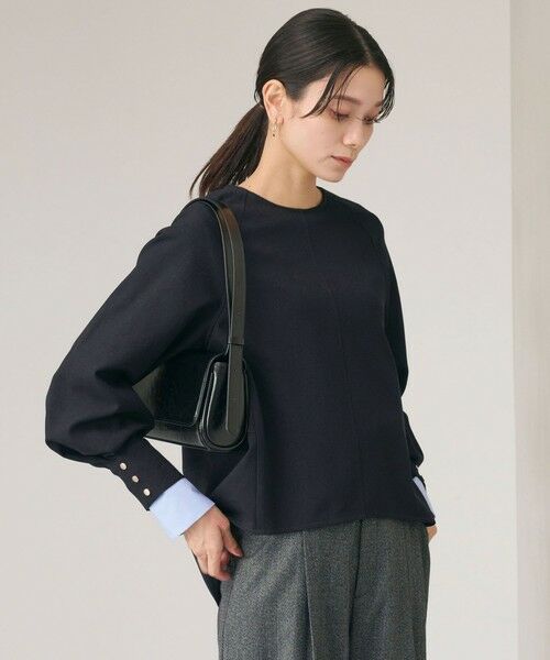 green label relaxing / グリーンレーベル リラクシング シャツ・ブラウス | ソフトジョーゼット プルオーバー -マシンウォッシャブル・ストレッチ- | 詳細19