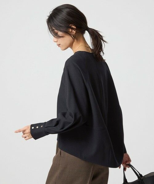 green label relaxing / グリーンレーベル リラクシング シャツ・ブラウス | ソフトジョーゼット プルオーバー -マシンウォッシャブル・ストレッチ- | 詳細26
