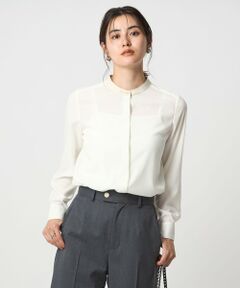 green label relaxing / グリーンレーベル リラクシング シャツ・ブラウス | バイカラー ブラウス