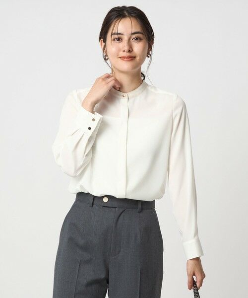 green label relaxing / グリーンレーベル リラクシング シャツ・ブラウス | バイカラー ブラウス | 詳細1