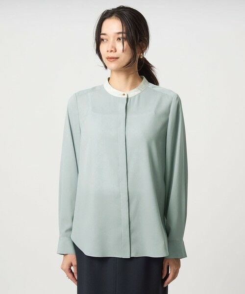 green label relaxing / グリーンレーベル リラクシング シャツ・ブラウス | バイカラー ブラウス | 詳細8