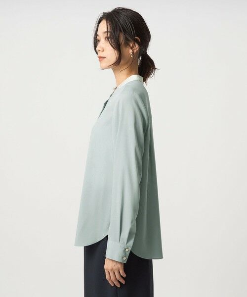 green label relaxing / グリーンレーベル リラクシング シャツ・ブラウス | バイカラー ブラウス | 詳細9