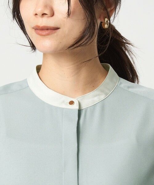 green label relaxing / グリーンレーベル リラクシング シャツ・ブラウス | バイカラー ブラウス | 詳細11