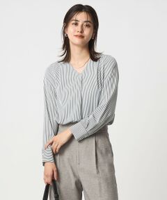 green label relaxing / グリーンレーベル リラクシング シャツ・ブラウス | 肩タック Vネック ブラウス マシンウォッシャブル UVカット