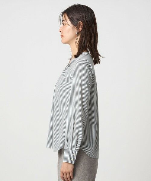 green label relaxing / グリーンレーベル リラクシング シャツ・ブラウス | 肩タック Vネック ブラウス マシンウォッシャブル UVカット | 詳細11
