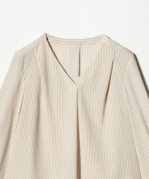 green label relaxing / グリーンレーベル リラクシング シャツ・ブラウス | 肩タック Vネック ブラウス マシンウォッシャブル UVカット | 詳細30