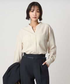 green label relaxing / グリーンレーベル リラクシング シャツ・ブラウス | スキッパー ポケット ロングスリーブ シャツ マシンウォッシャブル