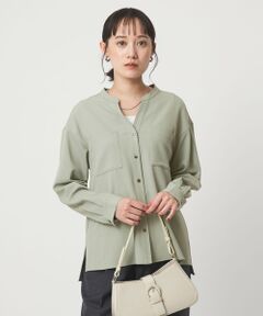 green label relaxing / グリーンレーベル リラクシング シャツ・ブラウス | スキッパー ポケット ロングスリーブ シャツ マシンウォッシャブル