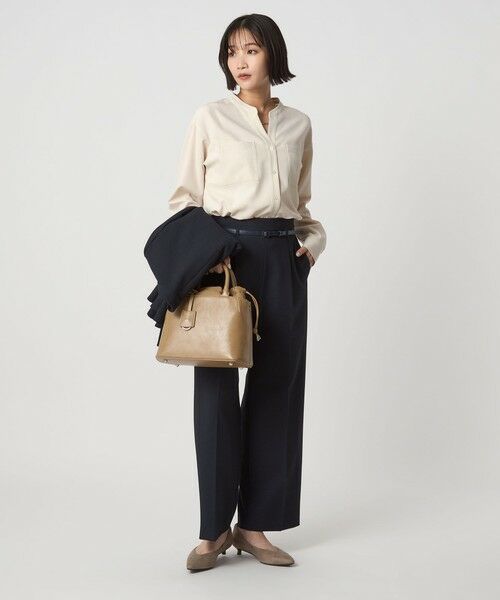 green label relaxing / グリーンレーベル リラクシング シャツ・ブラウス | スキッパー ポケット ロングスリーブ シャツ マシンウォッシャブル | 詳細1