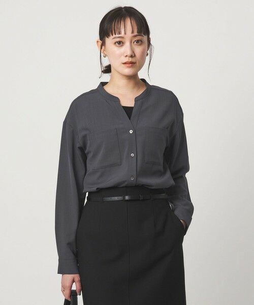 green label relaxing / グリーンレーベル リラクシング シャツ・ブラウス | スキッパー ポケット ロングスリーブ シャツ マシンウォッシャブル | 詳細8