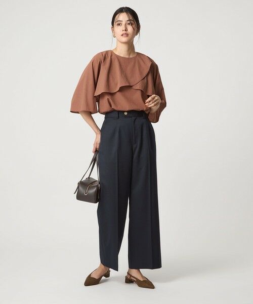 green label relaxing Breeze Coolケープ ブラウス セール】Breeze Cool ケープ ブラウス -マシンウォッシャブル