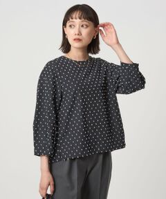 green label relaxing / グリーンレーベル リラクシング シャツ・ブラウス | ドットジャカード ブラウス