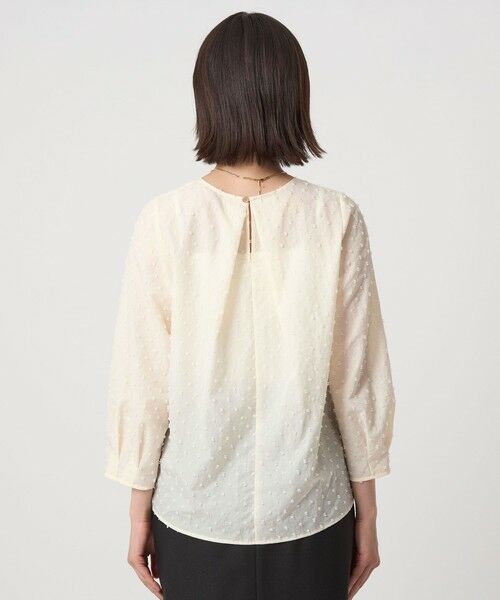 green label relaxing / グリーンレーベル リラクシング シャツ・ブラウス | ドットジャカード ブラウス | 詳細9