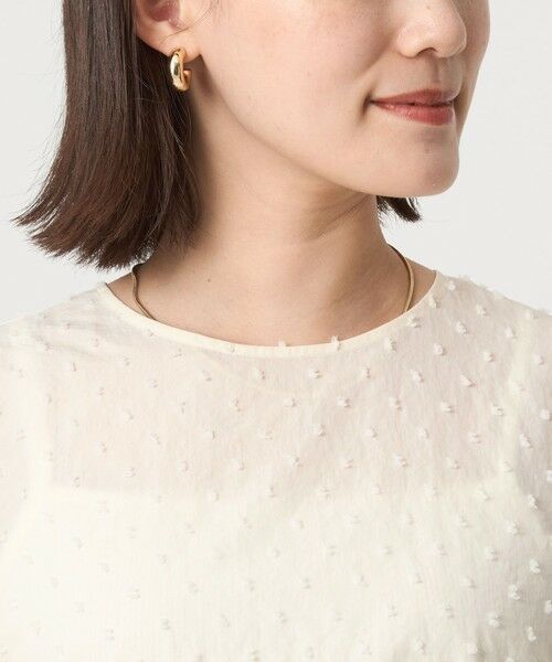 green label relaxing / グリーンレーベル リラクシング シャツ・ブラウス | ドットジャカード ブラウス | 詳細10