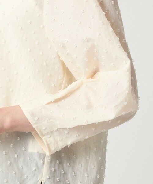 green label relaxing / グリーンレーベル リラクシング シャツ・ブラウス | ドットジャカード ブラウス | 詳細11