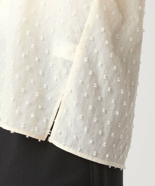 green label relaxing / グリーンレーベル リラクシング シャツ・ブラウス | ドットジャカード ブラウス | 詳細12