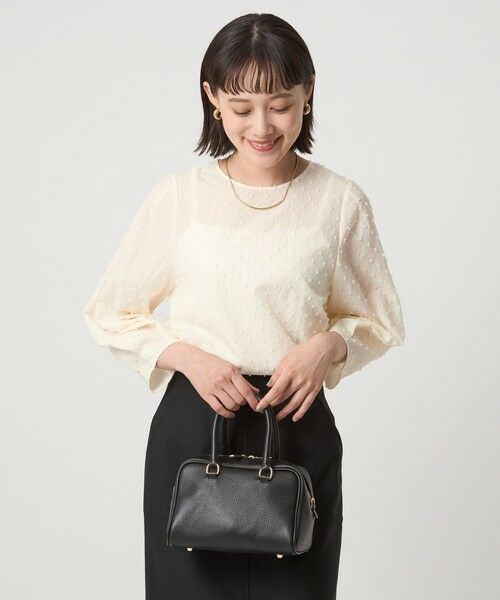 green label relaxing / グリーンレーベル リラクシング シャツ・ブラウス | ドットジャカード ブラウス | 詳細2