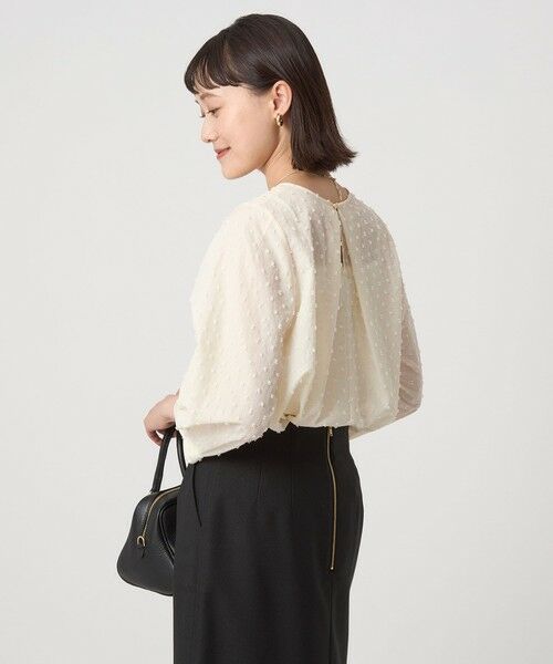 green label relaxing / グリーンレーベル リラクシング シャツ・ブラウス | ドットジャカード ブラウス | 詳細3