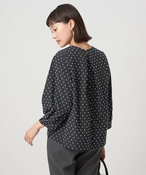green label relaxing / グリーンレーベル リラクシング シャツ・ブラウス | ドットジャカード ブラウス | 詳細20