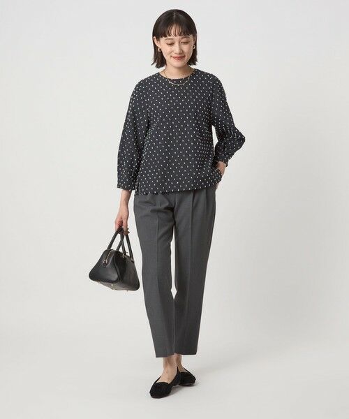 green label relaxing / グリーンレーベル リラクシング シャツ・ブラウス | ドットジャカード ブラウス | 詳細21