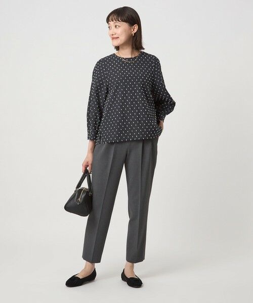 green label relaxing / グリーンレーベル リラクシング シャツ・ブラウス | ドットジャカード ブラウス | 詳細22