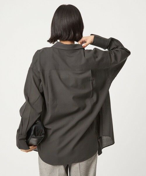 green label relaxing / グリーンレーベル リラクシング シャツ・ブラウス | ［size SHORTあり］ウール混ボイル シャツ -ウォッシャブル- | 詳細2