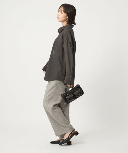 green label relaxing / グリーンレーベル リラクシング シャツ・ブラウス | ［size SHORTあり］ウール混ボイル シャツ -ウォッシャブル- | 詳細4