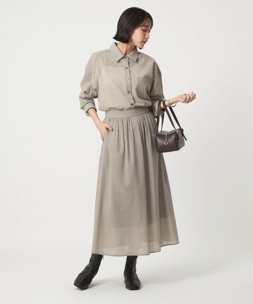 green label relaxing / グリーンレーベル リラクシング シャツ・ブラウス | ［size SHORTあり］ウール混ボイル シャツ -ウォッシャブル- | 詳細12