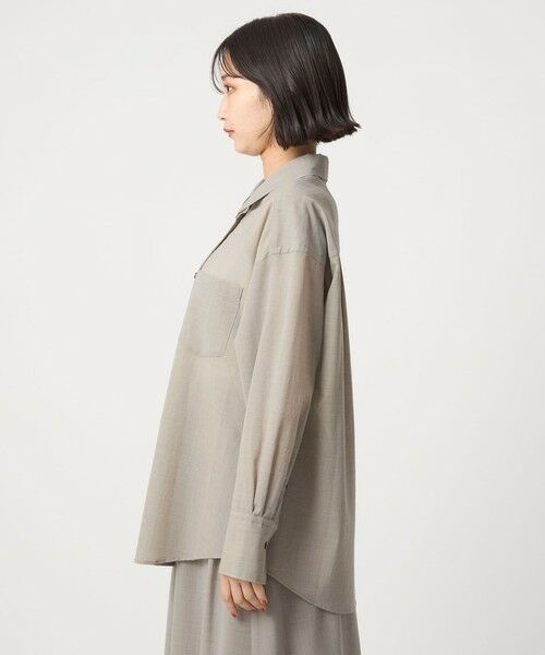 green label relaxing / グリーンレーベル リラクシング シャツ・ブラウス | ［size SHORTあり］ウール混ボイル シャツ -ウォッシャブル- | 詳細15