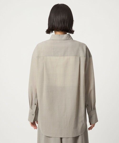 green label relaxing / グリーンレーベル リラクシング シャツ・ブラウス | ［size SHORTあり］ウール混ボイル シャツ -ウォッシャブル- | 詳細16