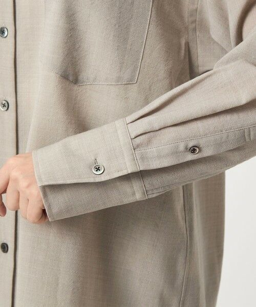 green label relaxing / グリーンレーベル リラクシング シャツ・ブラウス | ［size SHORTあり］ウール混ボイル シャツ -ウォッシャブル- | 詳細18