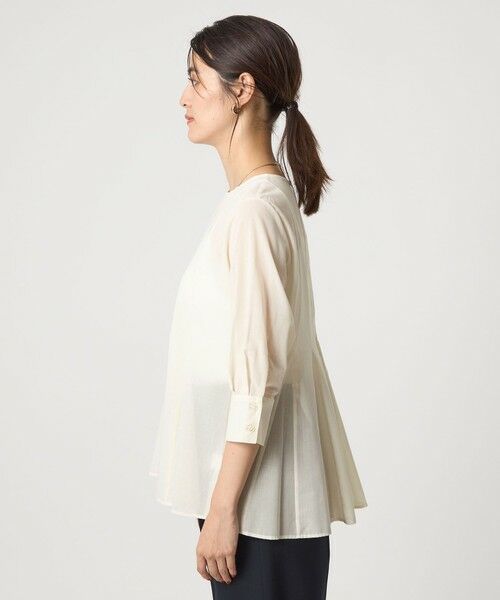 green label relaxing / グリーンレーベル リラクシング シャツ・ブラウス | ナローペプラム 7分袖 ブラウス | 詳細7