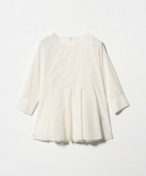 green label relaxing / グリーンレーベル リラクシング シャツ・ブラウス | ナローペプラム 7分袖 ブラウス | 詳細10