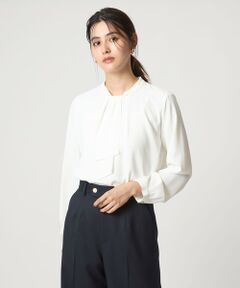 green label relaxing / グリーンレーベル リラクシング シャツ・ブラウス | ネックタイ ロングスリーブ ブラウス