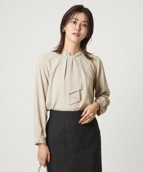 green label relaxing / グリーンレーベル リラクシング シャツ・ブラウス | ネックタイ ロングスリーブ ブラウス | 詳細8