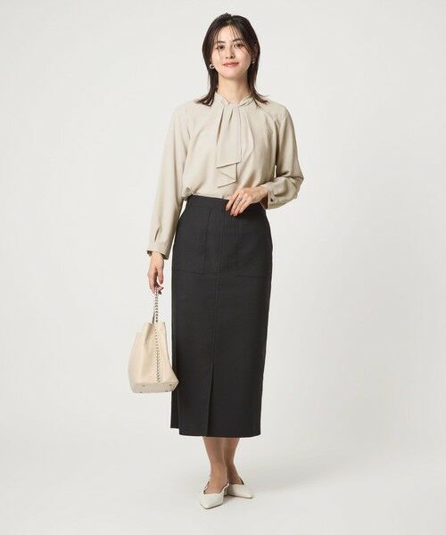 green label relaxing / グリーンレーベル リラクシング シャツ・ブラウス | ネックタイ ロングスリーブ ブラウス | 詳細9