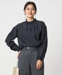 green label relaxing / グリーンレーベル リラクシング シャツ・ブラウス | シアー 襟フリル ブラウス