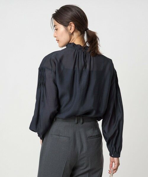 green label relaxing / グリーンレーベル リラクシング シャツ・ブラウス | シアー 襟フリル ブラウス | 詳細7