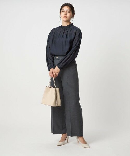 green label relaxing / グリーンレーベル リラクシング シャツ・ブラウス | シアー 襟フリル ブラウス | 詳細9