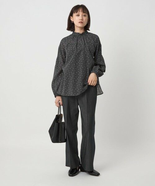 green label relaxing / グリーンレーベル リラクシング シャツ・ブラウス | シアー 襟フリル ブラウス | 詳細13