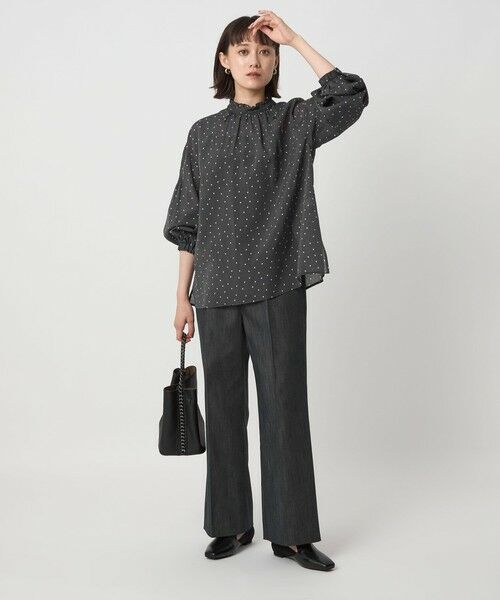 green label relaxing / グリーンレーベル リラクシング シャツ・ブラウス | シアー 襟フリル ブラウス | 詳細14