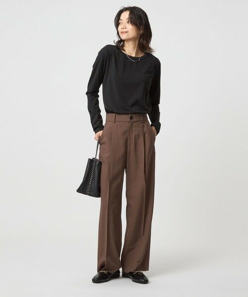 green label relaxing / グリーンレーベル リラクシング カットソー | テンジク ラメ   ロングスリーブ カットソー | 詳細2