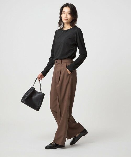 green label relaxing / グリーンレーベル リラクシング カットソー | テンジク ラメ   ロングスリーブ カットソー | 詳細3