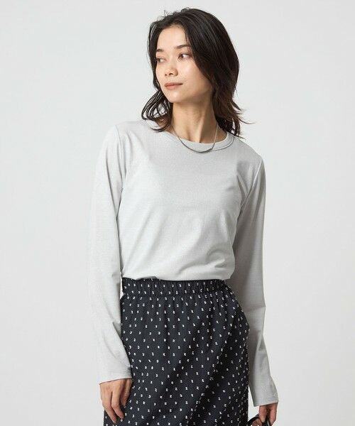 green label relaxing / グリーンレーベル リラクシング カットソー | テンジク ラメ   ロングスリーブ カットソー | 詳細9