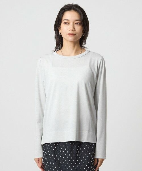 green label relaxing / グリーンレーベル リラクシング カットソー | テンジク ラメ   ロングスリーブ カットソー | 詳細12