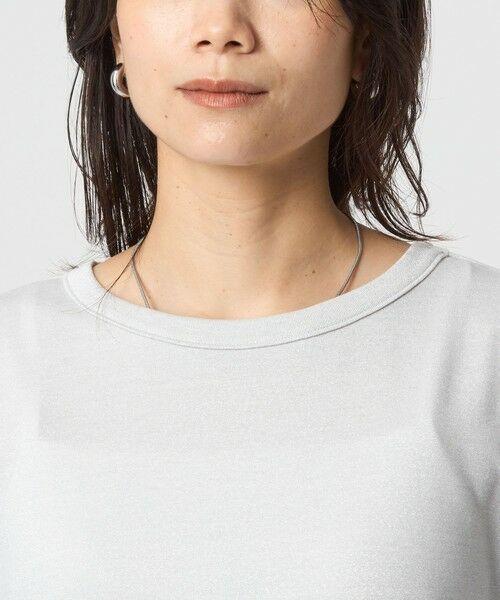 green label relaxing / グリーンレーベル リラクシング カットソー | テンジク ラメ   ロングスリーブ カットソー | 詳細15