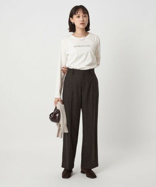 green label relaxing / グリーンレーベル リラクシング カットソー | ロゴ ロングスリーブ カットソー | 詳細2