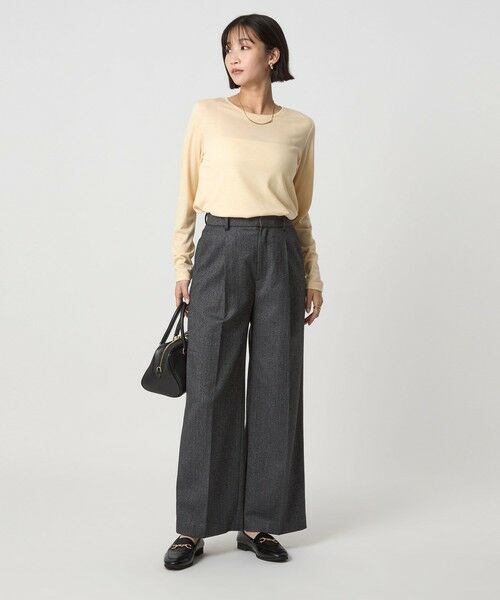 green label relaxing / グリーンレーベル リラクシング カットソー | ＜1_OF MINE＞テンジク ロングスリーブ カットソー | 詳細16