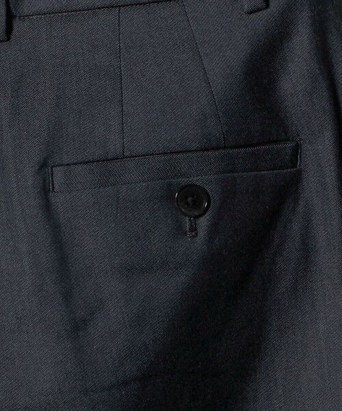 green label relaxing / グリーンレーベル リラクシング スラックス・ドレスパンツ | ［size SHORT/TALLあり］キチントボトムス カバー ワイド パンツ シャンブレー | 詳細13