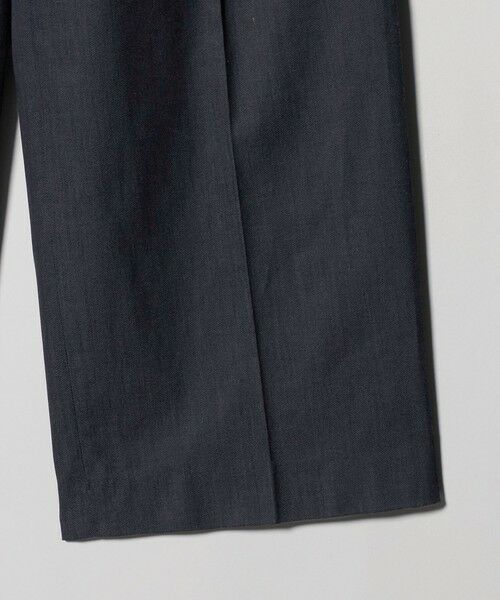 green label relaxing / グリーンレーベル リラクシング スラックス・ドレスパンツ | ［size SHORT/TALLあり］キチントボトムス カバー ワイド パンツ シャンブレー | 詳細15
